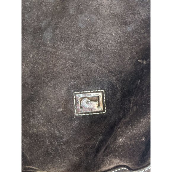 Dooney & Bourke Brown Suede Vintage Leather Crossbody Bag - Picture 11 of 11